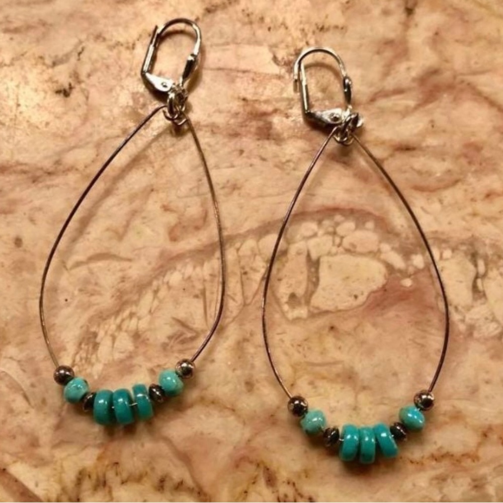 SasSpurilla turquoise earrings